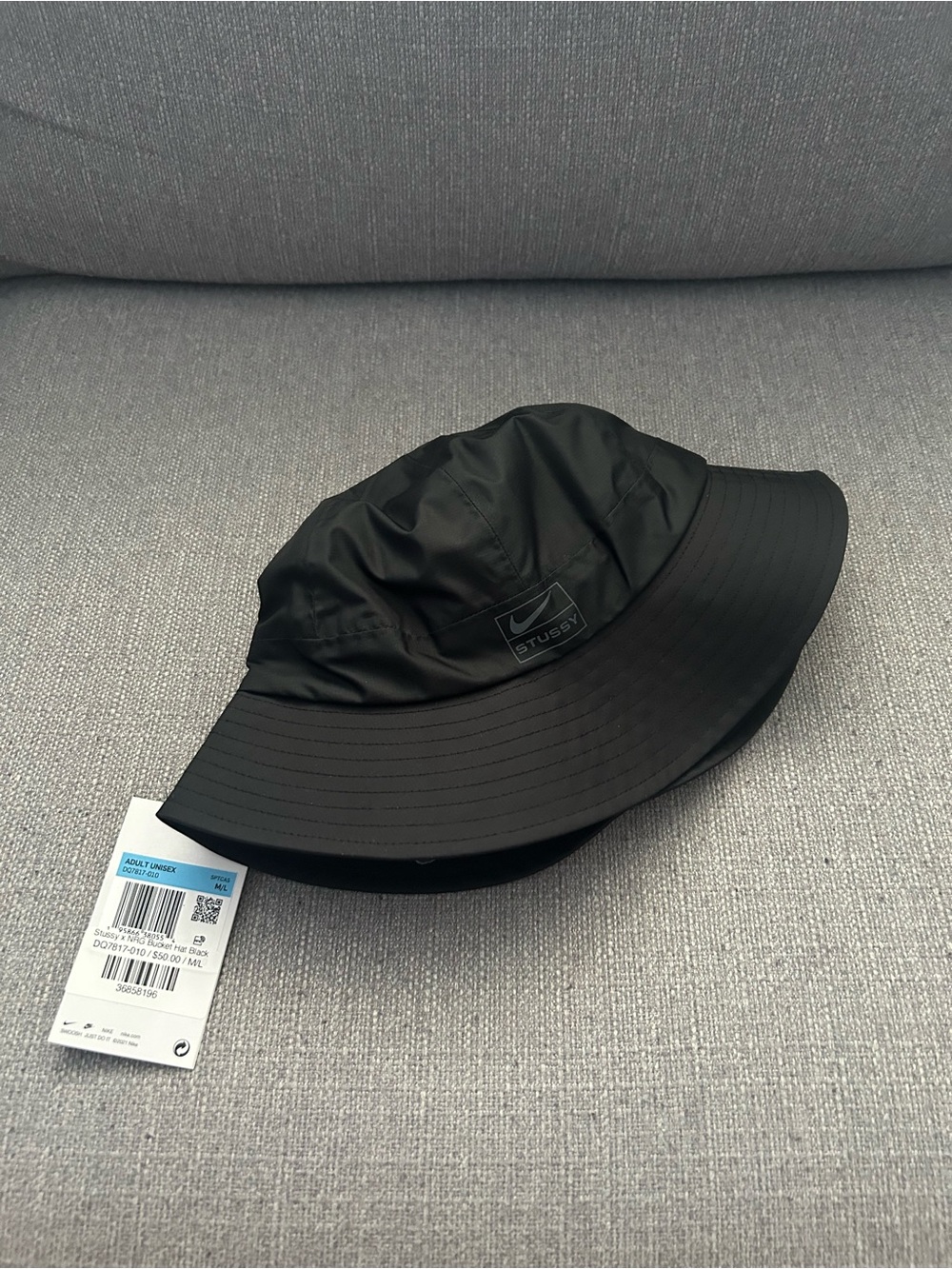 Stussy x Nike Black Bucket Hat